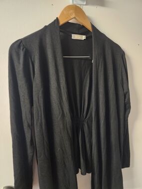 Red Coral Black Women’s Open-Front Cardigan Sweater